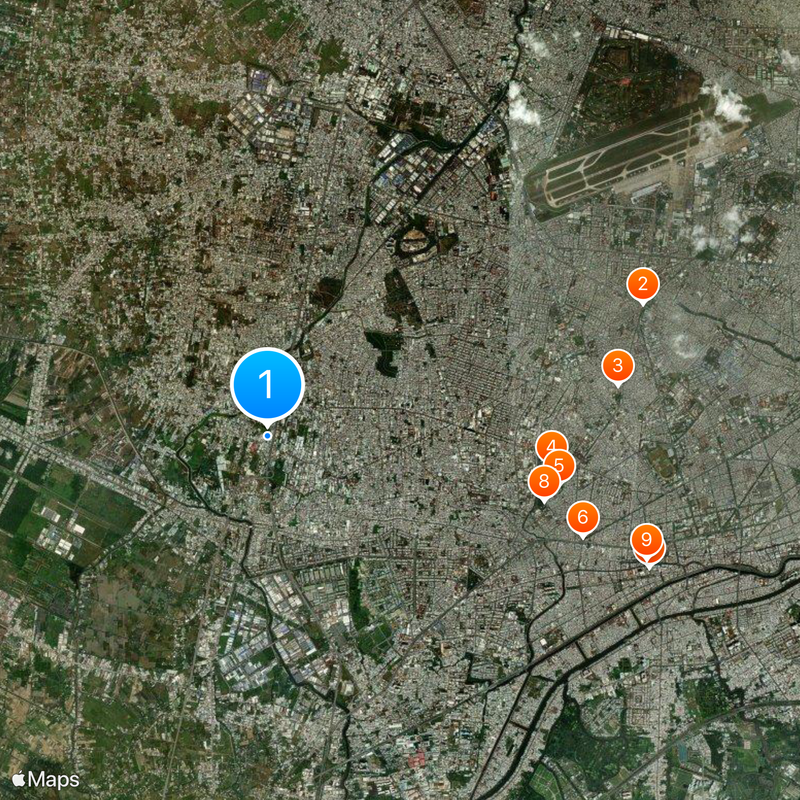 Bezirk Bình Tân Karte