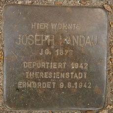 Stolperstein dedicated to Joseph Landau