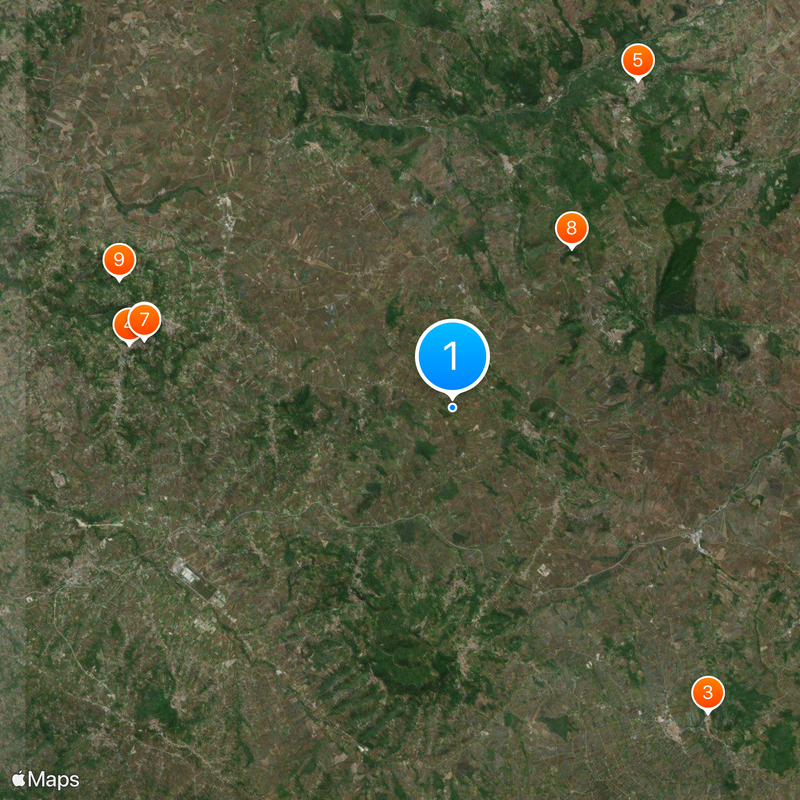 Strada statale 7 Via Appia Map
