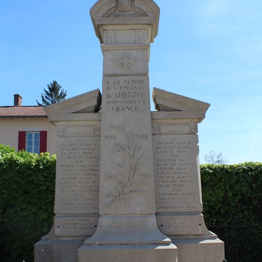 War memorial of Arbigny