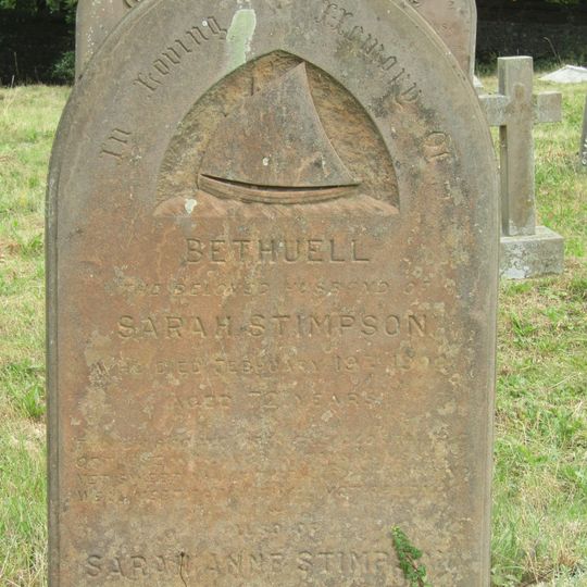 Bethuell Stimpson monument at Cromer Old Cemetery