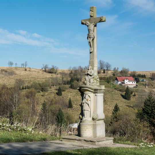 Wayside cross in Zieleniec