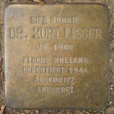 Stolperstein dedicated to Kurt Lisser