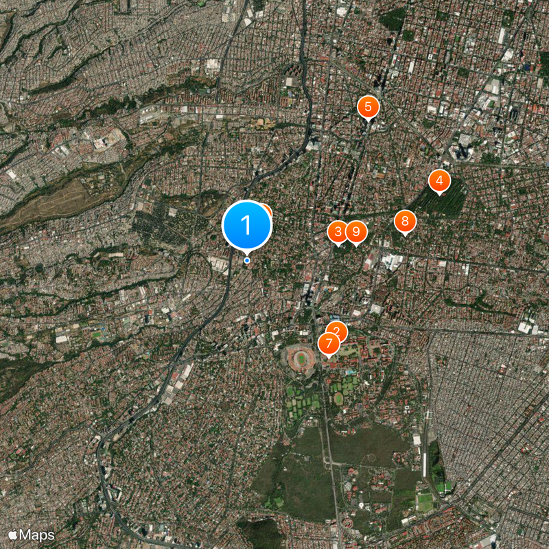 Institut technologique autonome de Mexico Carte