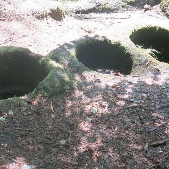 Kamenné mísy u Opatské stezky ve Vyšším Brodě