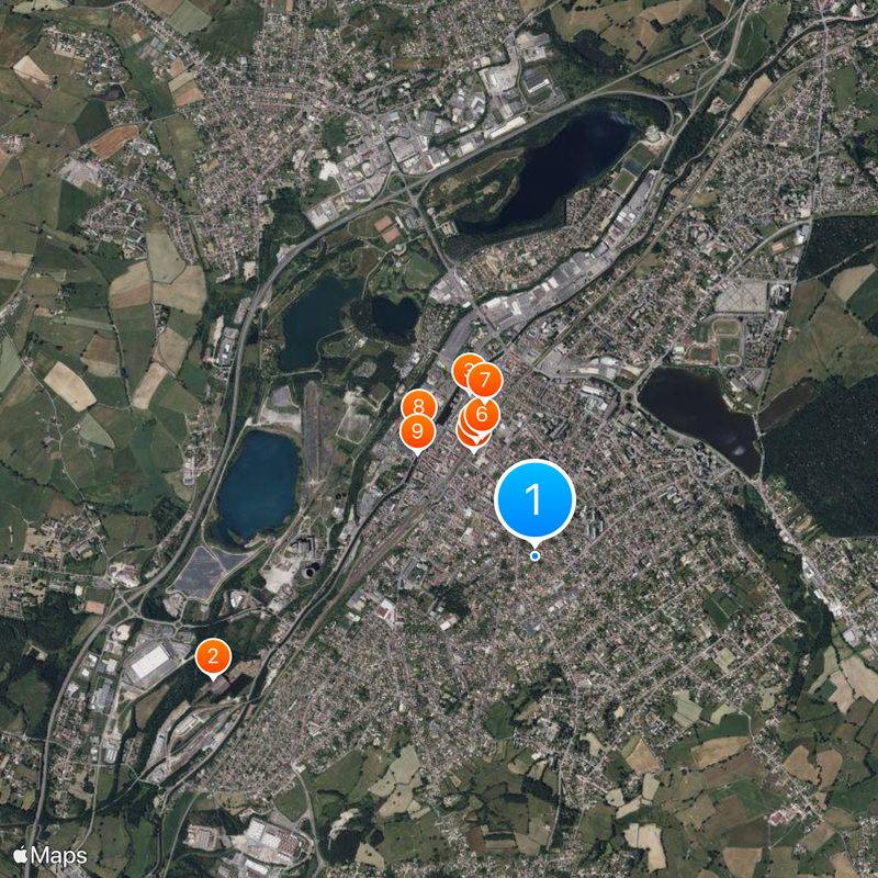 Montceau-les-Mines Map