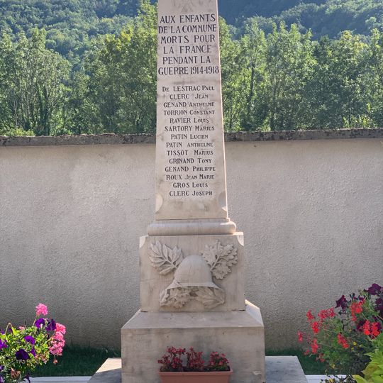 War memorial of La Burbanche