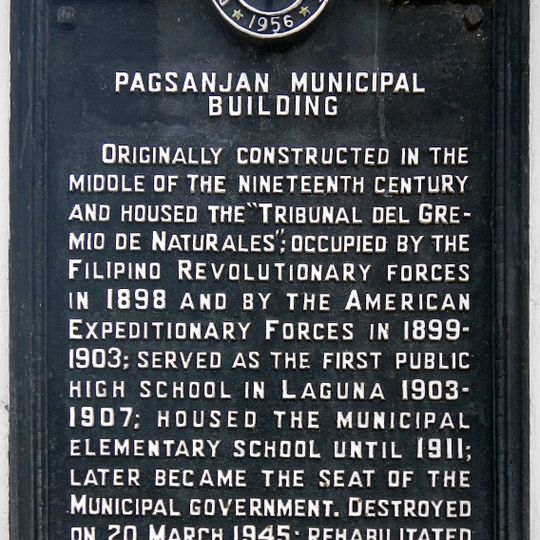 Pagsanjan Municipal Building historical marker