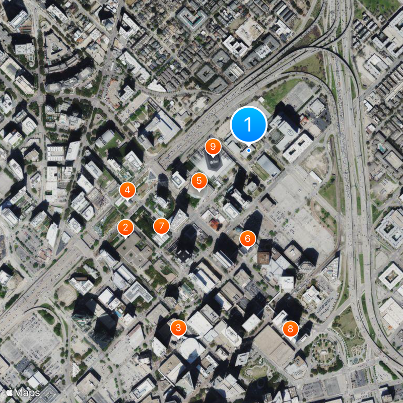Booker T. Washington High School for the Performing and Visual Arts Map