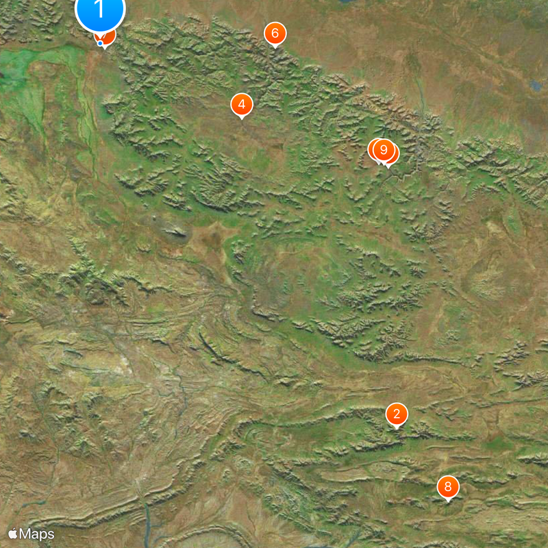 Karijini National Park Mapa