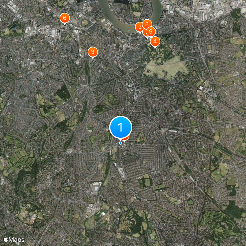 London Borough of Lewisham Map