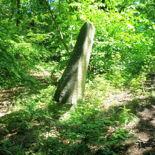 Kamenná plastika Směřování na zaniklé křížové cestě na Vintířovský vrch
