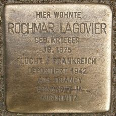 Stolperstein dedicated to Rochmar Lagovier