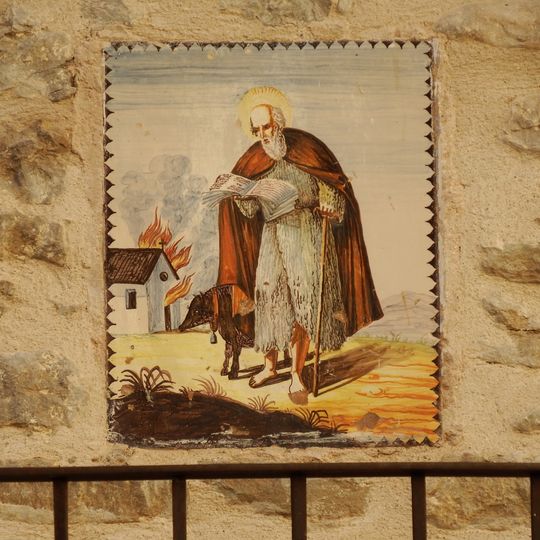 Ceramic panel of Saint Anthony the Great