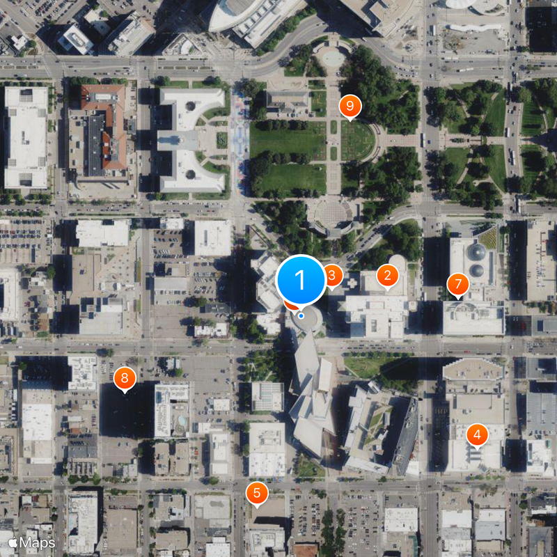 Musée d'Art de Denver Carte