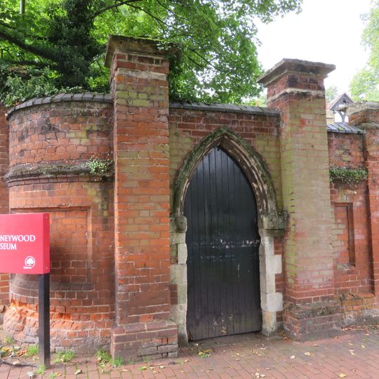 South Boundary Wall To Honeywood Lodge And Gateways