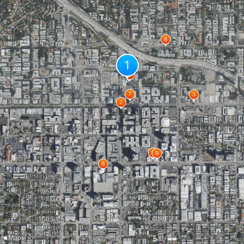 Capitol Studios Karte