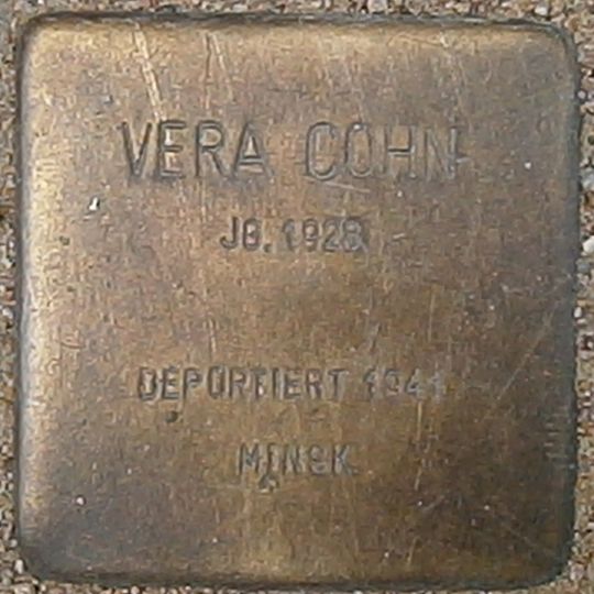 Stolperstein en memoria de Vera Cohn