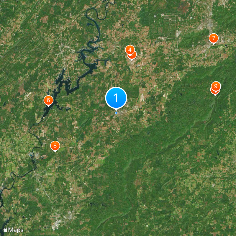 Talladega College Map