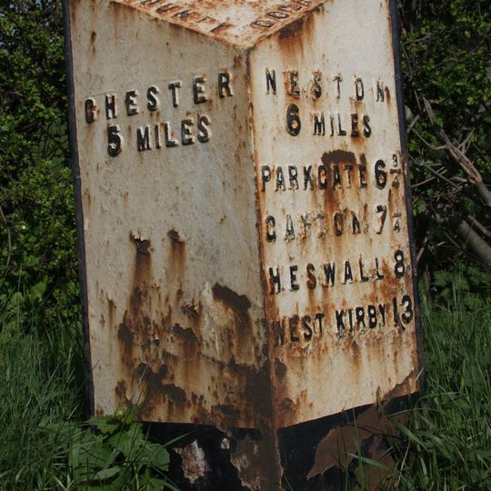Milepost, Parkgate Road, Woodbank