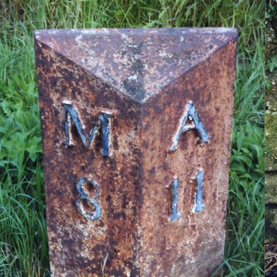Milepost Approximately 25 Metres North West Of Bockenfield Bridge