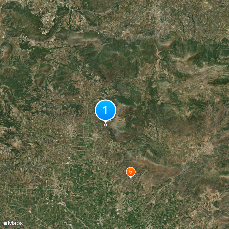 Treasury of Atreus Kaart