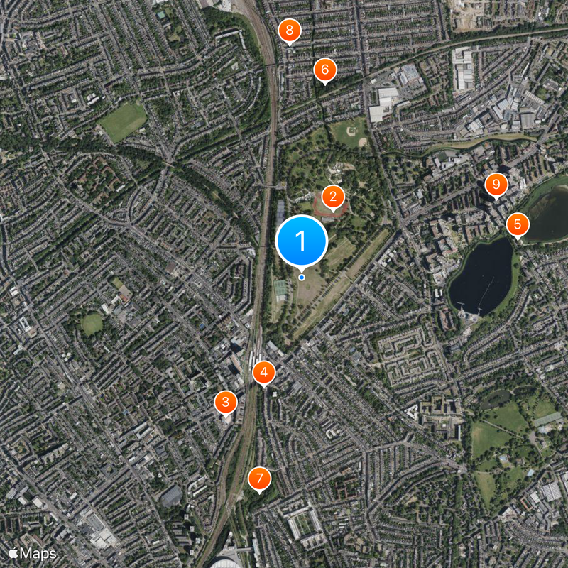 Finsbury Park Map