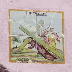 Third station of the Via Crucis of Benipeixcar