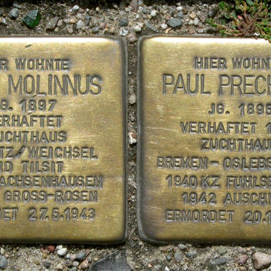 Stolperstein en memoria de Paul Prechner