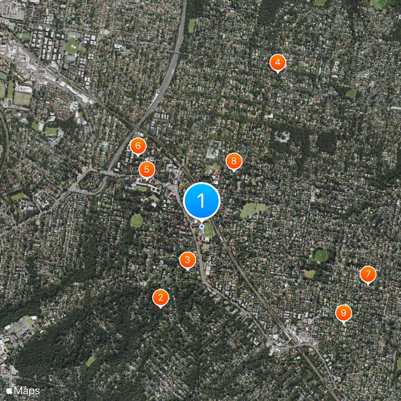 Knox Grammar School Map
