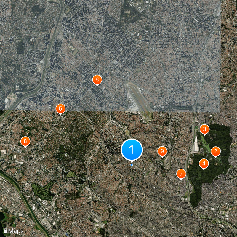 South Zone of São Paulo Carte