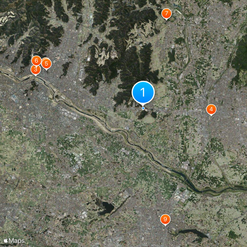 Ashikaga Flower Park Mapa