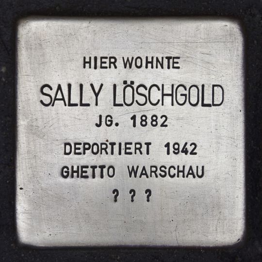 Stolperstein en memoria de Sally Löschgold