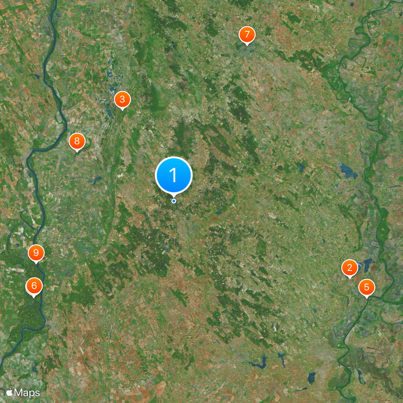 Contea di Bács-Kiskun Mappa