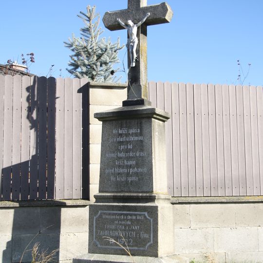 Kříž v Třebíči na ulici Ladislava Nováka