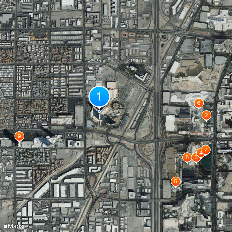 Rio Hotel & Casino Map