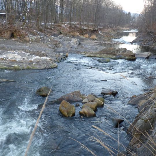 Koryto řeky Ostravice