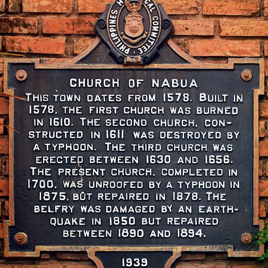 Church of Nabua historical marker