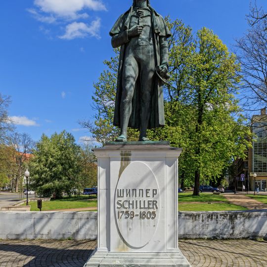 Monument to Friedrich Schiller in Kaliningrad