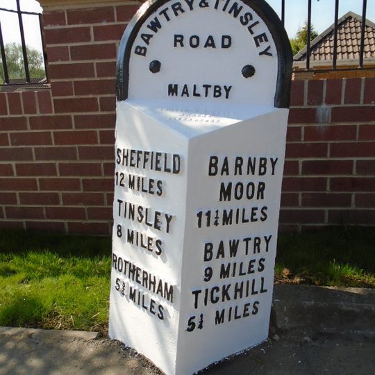 Milepost Opposite Junction With Addison Road