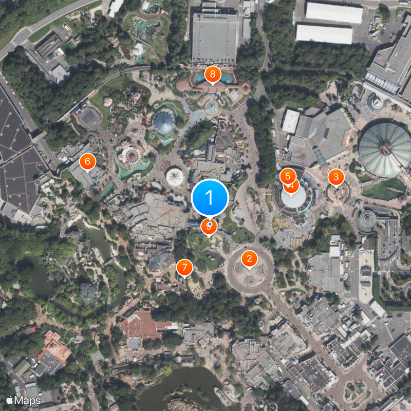 Sleeping Beauty Castle Map