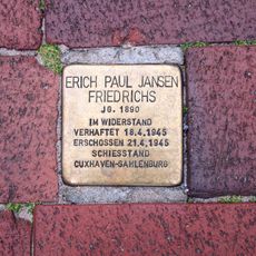 Stolperstein dedicated to Erich Paul Jansen Friedrichs