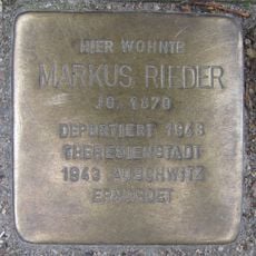 Stolperstein en memoria de Markus Rieder