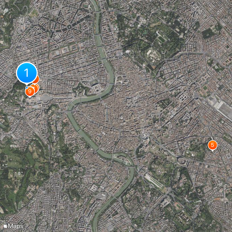 Pontifical Academy of Sciences Map