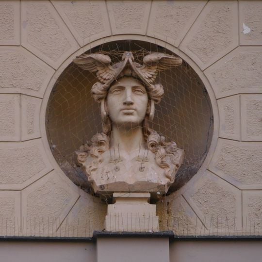 Bust of Mercurius at Pařížská 9