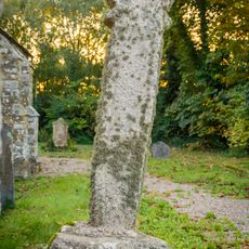 Churchyard cross in St Allen churchyard, 2m south of the church