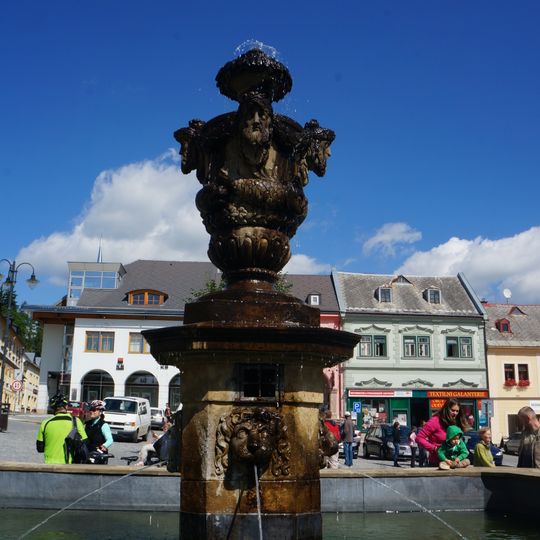 Fountain at Masarykovo náměstí in Jilemnice