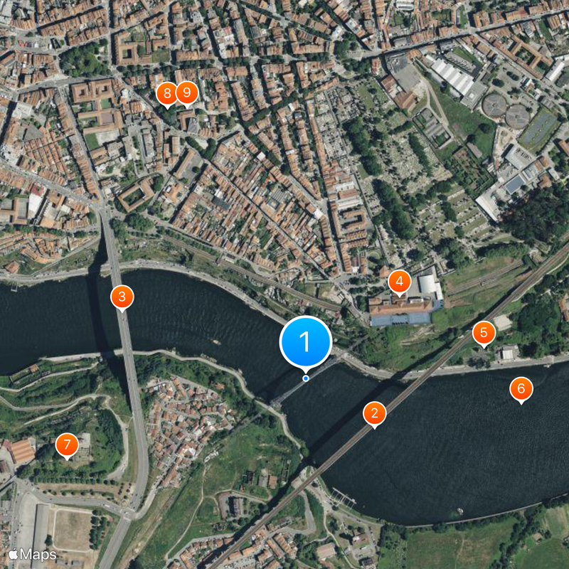 Maria Pia Bridge Map