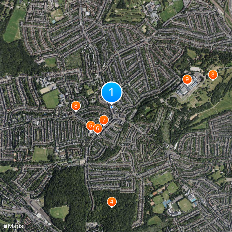 Muswell Hill Mapa