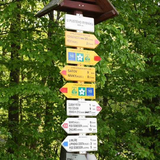 Rozcestník U Pustého rybníku